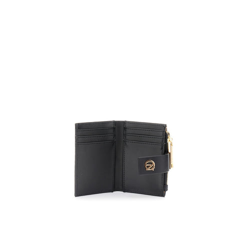 PORTACARTE IN SINTETICO EFFETTO PELLE CON APPLICAZIONE DI MINI BORCHIE