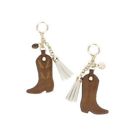 PORTACHIAVI BORSINA CON NAPPINA IN SINTETICO EFFETTO PELLE