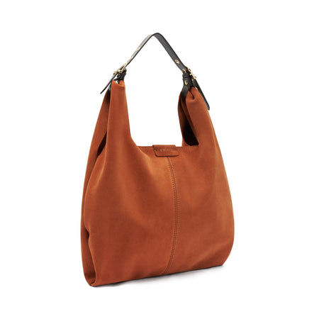 Frau Shopper in morbido suede col. ruggine B831