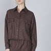 CAMICIA A SCATOLINA CON TASCHE A TOPPA