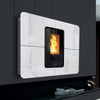 Thermorossi Termostufa a Pellet SlimQuadro Idra Cristallo 14,3 kW