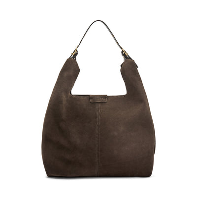 Frau Shopper in morbido suede t.moro B831