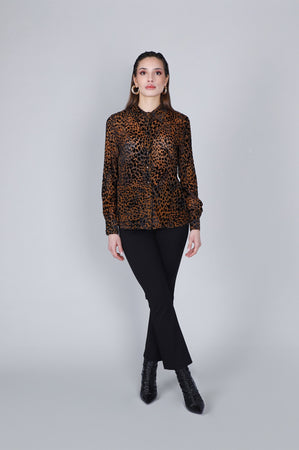 CAMICIA IN VELLUTO DEVORè STAMPATO