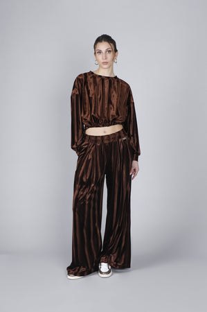 PANTALONE PALAZZO IN VELLUTO