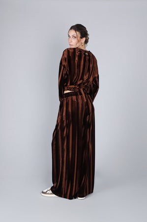 PANTALONE PALAZZO IN VELLUTO