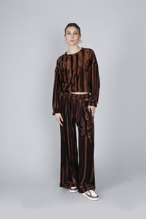 CROPPED IN VELLUTO SFUMATO