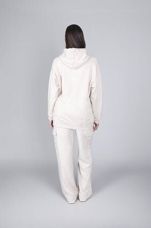 FELPA OVER CON APPLICAZIONE DI STRAS