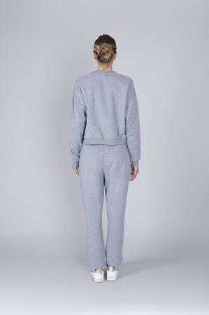 FELPA CON APPLICAZIONE GIOIELLO ALLO SCOLLO