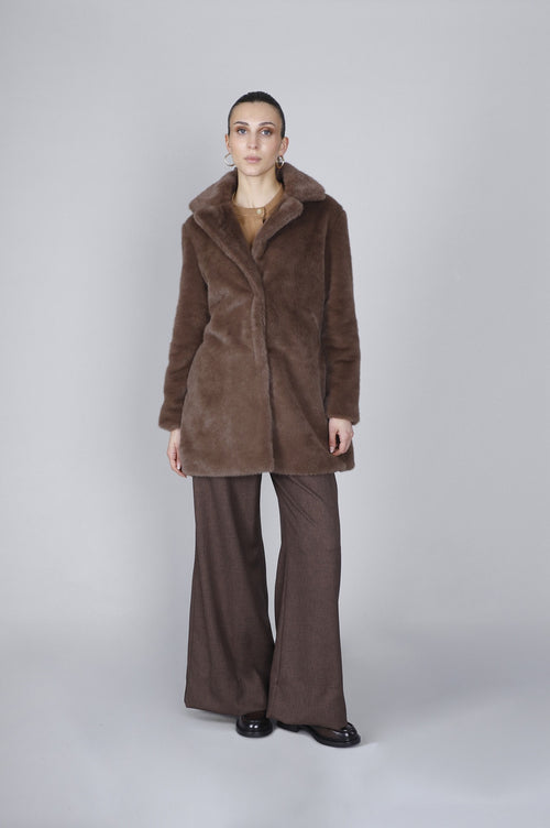 CAPPOTTO SIMILPELLICCIA