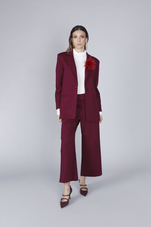 GIACCA MONOPETTO TESSUTO ELASTICIZZATO