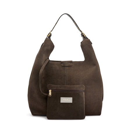 Frau Shopper in morbido suede t.moro B831