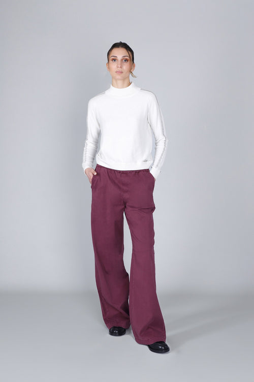 MAGLIA COLLO ALTO STRAS ALLE MANICHE