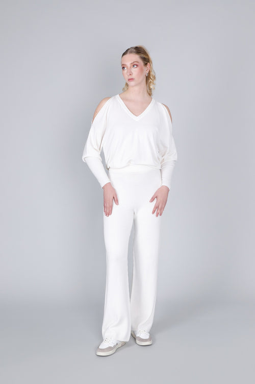 PANTALONE PALAZZO IN MAGLIA