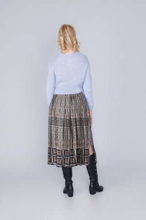 CARDIGAN CON PAILETTES E BOTTONI GIOIELLO