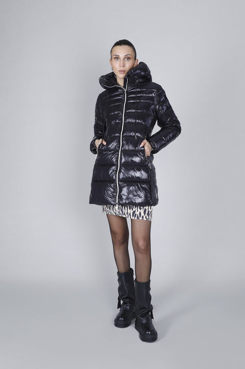 PIUMINO AVVITATO CON CAPPUCCIO FISSO