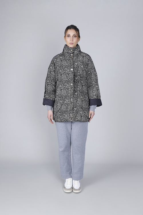 PIUMINO TIPO CAPPA SVASATA CON STAMPA CHERVON