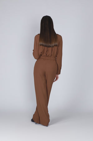 PANTALONE PALAZZO CON PINCES