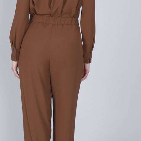 PANTALONE PALAZZO CON PINCES