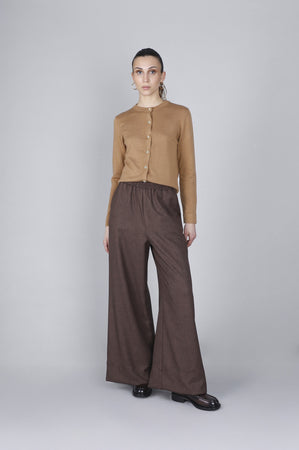 PANTALONE PALAZZO CON VITA ELASTICATA