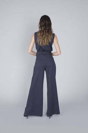 PANTALONE PALAZZO TESSUTO ELASTICIZZATO