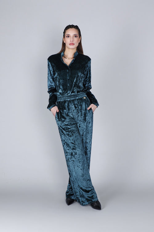 PANTALONE PALAZZO IN CINIGLIA