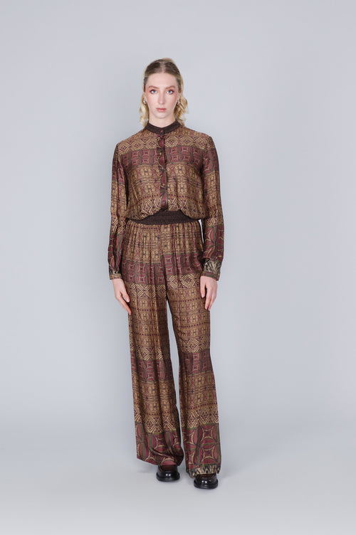 PANTALONE PALAZZO STAMPATO