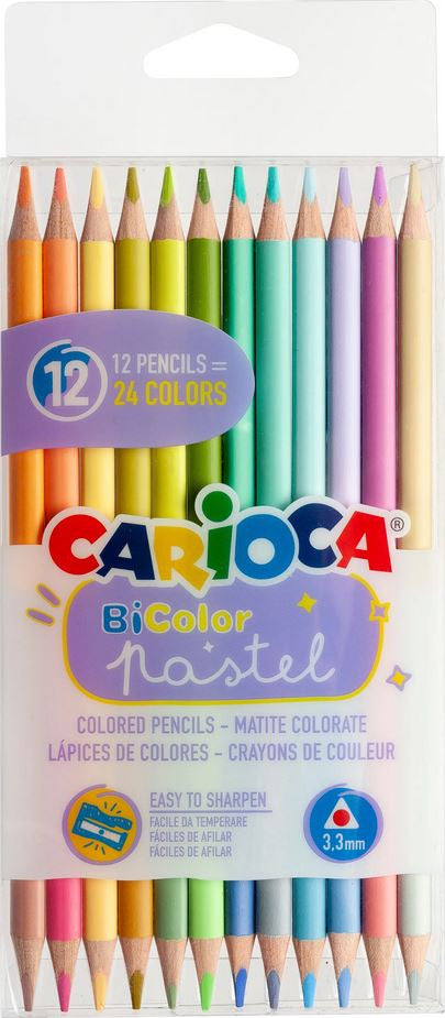 Carioca Pastelli Bi-color 43309 Colori assortiti