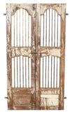 Biscottini Porta portone in legno massello e ferro da interno o da esterno vecchia e antica medievale