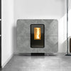 Thermorossi Termostufa a Pellet SlimQuadro Idra Stone 14,3 kW