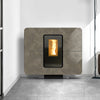 Thermorossi Termostufa a Pellet SlimQuadro Idra Stone 14,3 kW