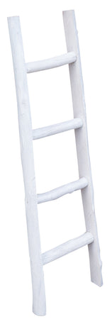 Biscottini Scala portasciugamani in legno finitura bianca anticata