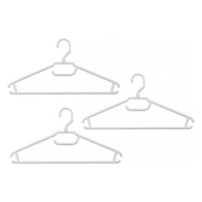 TONTARELLI Set grucce 3pz con portacintura TWISTER Bianco 41,2 x 20 cm