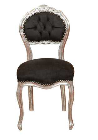 Biscottini Biscottini Sedia Poltroncina Luigi XVI Francese Faggio Alcantara 45x42x90