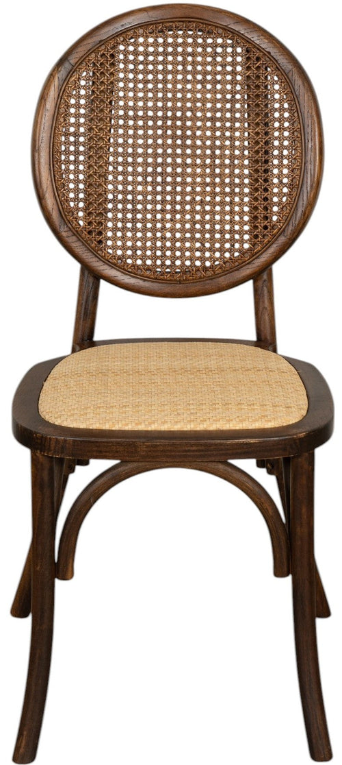 Biscottini Sedia Thonet in legno massello e seduta in rattan