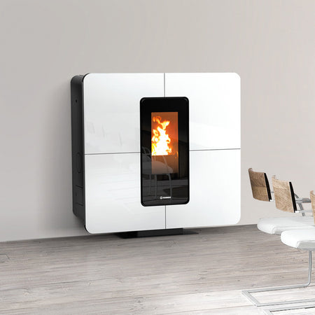 Thermorossi Termostufa a Pellet SlimQuadro Idra Maxi 21,9 kW