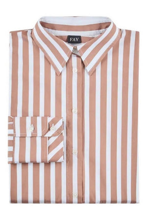 Fay Camicie Bianco/marrone da donna