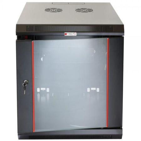 Armadio Rack 19'' a muro 15 unità sezione unica prof. 600mm Nero