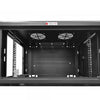 Armadio Rack 19'' a muro 15 unità sezione unica prof. 600mm Nero