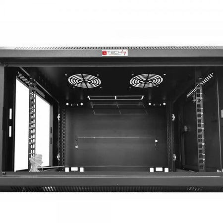 Armadio Rack 19'' a muro 20 unità sezione unica prof. 600mm Nero