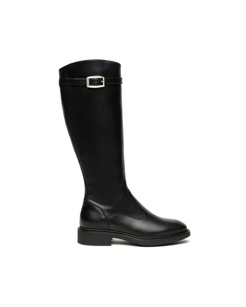 Nero Giardini stivali donna in pelle nero I514713D100