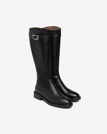 Nero Giardini stivali donna in pelle nero I514713D100