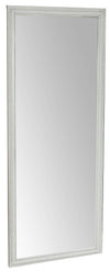 Biscottini Specchio Specchiera da parete e appendere verticale/orizzontale L72xPR4xH180 cm finitura bianca anticata.