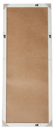 Biscottini Specchio Specchiera da parete e appendere verticale/orizzontale L72xPR4xH180 cm finitura bianca anticata.