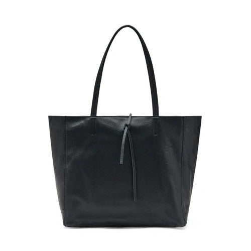 Frau borsa morbida in pelle bottolata nero B810