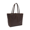 Frau borsa morbida in pelle bottolata chocolat B810