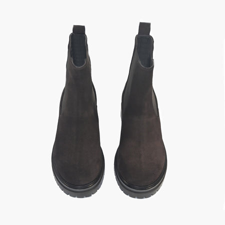 Emanuelle Vee beatles donna Indira scamosciato dark brown 808-13