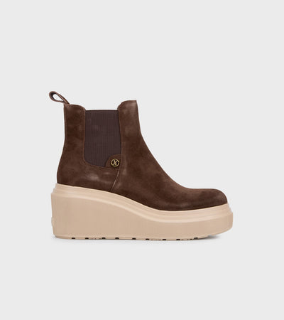 Janet & Janet tronchetti donna in camoscio dark brown J 464