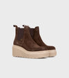 Janet & Janet tronchetti donna in camoscio dark brown J 464