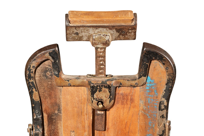 Biscottini Poltrona Sedia Barbiere Antica Biscottini Restaurata '800 78x56x113 Arredo