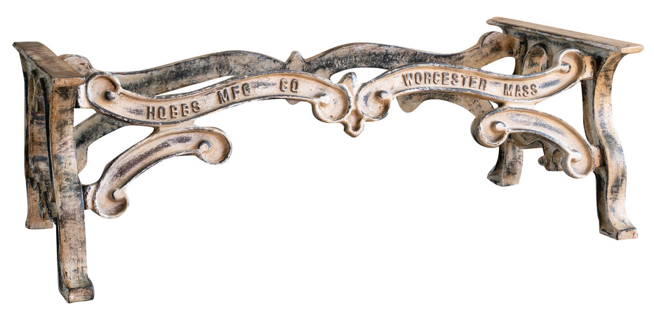 Biscottini Biscottini Base Tavolo Ghisa Anticata Stabile Robusta Grande 127x69x43